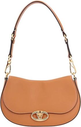 Valentino Garavani Kleine Zadel Schoudertas - Dames - Schoudertassen - Bruin - ONE Size - Leer - Tassen