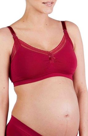 Cache Coeur Milk Maternity and nursing seamless bra in Burgundy at Nordstrom, Size Xx-Large