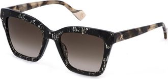Yalea SYA240 BETTISIA 0ALW Womens Sunglasses Black Size 53