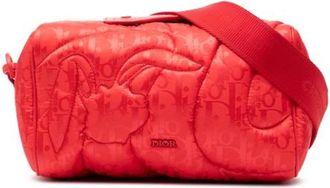 Dior Pre-owned Cross Body Bags, female, Red, Size: ONE SIZE Pre-owned Nylon Crossbody Bag