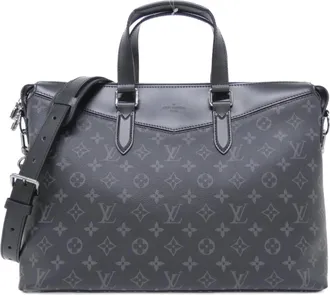 Louis Vuitton Monogram Eclipse Black Coated Canvas Briefcase (Pre-Owned)
