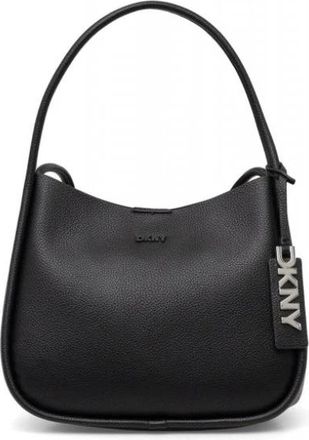 DKNY Capri Hobos Logo Schoudertas - Dames - Schoudertassen - Zwart - ONE Size - Tassen