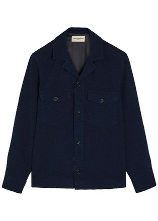 Officine G&eacute;n&eacute;rale Jean-baptiste Seersucker Jacket - Navy - Xxl
