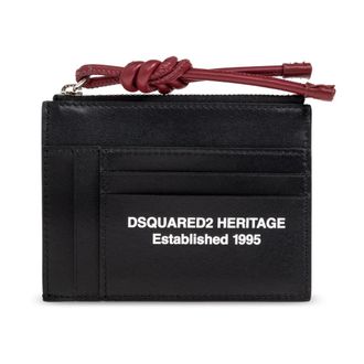 Dsquared2 Wallets & Cardholders, male, Black, Size: ONE SIZE Heritage Cardholder with Logo