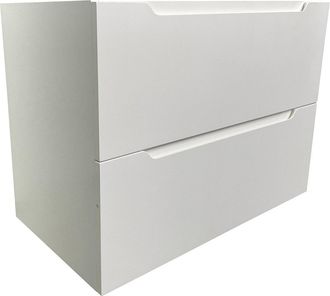 Vente-Unique Mueble de ba&ntilde;o suspendido - Blanco - 80 cm - STEFANIE