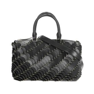 Paco Rabanne Bolso de Hombro de Piel - Bags - Mujer - Negro - ONE SIZE