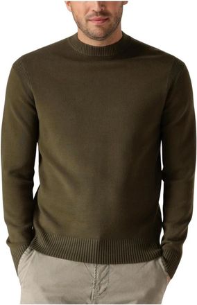 Dstrezzed Groene Mock Neck Trui voor Heren - Heren - Ronde hals truien - Groen - 2XL - Truien & Vesten
