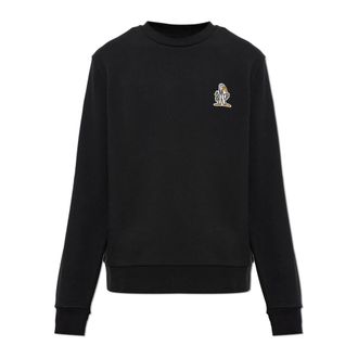 Moncler Hoodies & sweatvesten, Heren, Zwart, 2Xl, Katoen, Sweatshirt met patch