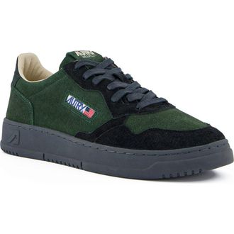 Autry Medalist Low Sneaker in Mix/Suede/Mint/Off Black at Nordstrom Rack, Size 8Us / 41Eu