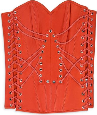 Who Decides War by Ev Bravado ORANGE WINDOW LONGLINE CORSET