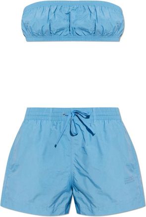 Maison Margiela Tweedelig Badpak - Dames - Bikinis - Blauw - XS - Tweed - Badmode