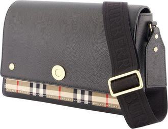 Burberry Womens Ll Medium Crossbody - Burberry Leather Black Calfskin Bags Crossbodies
