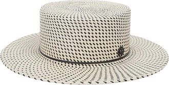 Maison Michel Kiki Boater Hat - Dames - Hoeden - Wit - L - Accessoires