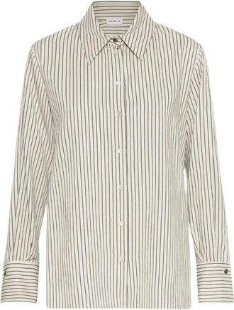 Marella Camisa de sarga de viscosa lavada - Blouses & Shirts - Mujer - Blanco - M