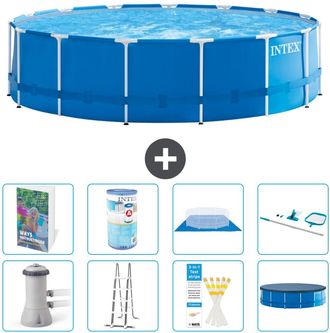 Intex Piscina Con Estructura Redonda - 457x122 Cm - 9-piezas S542