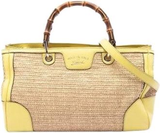Gucci Pre-owned Bamboo Shopper - - Pre-owned - Donna - Giallo - ONE SIZE