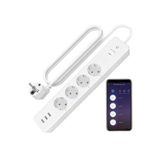 Trade Shop Trade Shop - Multipresa Multipresa Smart Intelligente Wifi Con 4 Ac Sockets 3 Usb M3su411-eu