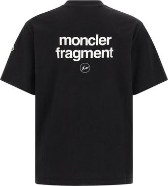 Moncler Logo-Patch Cotton Jersey T-Shirt - Black