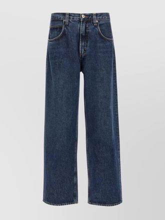 A Gold E denim wide-leg jeans