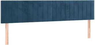 vidaXL Cabecero Con Led De Terciopelo Marr&oacute;n Oscuro 160x5x78/88 Cm Vidaxl