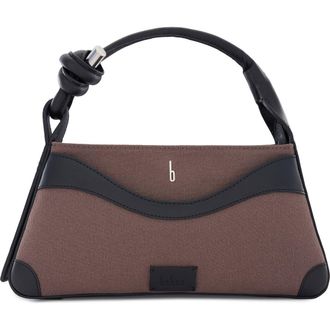 Behno Melina Canvas Crossbody Satchel in Cacao/Black at Nordstrom