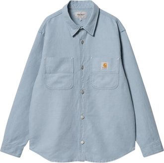 Carhartt Work in Progress Overhemden, Heren, Blauw, M, Lange mouwen overhemd