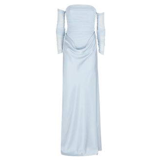 Rotate ROTATE Birger Christensen, Gowns, female, Blue, Size: 2XS Long Dress