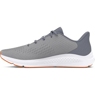 Under Armour Mens Charged Pursuit 3 Big Logo Running Shoe, (106) Mod Gray/Steel/Atomic, 9.5 UK