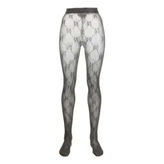 Gucci (WMNS) Gucci Monogram Tights Grey 691619-3GAHR-1281