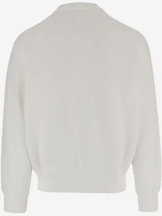 Autry Logo-Detail Cotton Sweatshirt - White