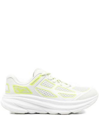 Hoka One One Clifton One9 sneakers met mesh vlak - Wit