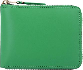 Comme Des Gar&ccedil;ons Classic Line Sa 7100 Leather Wallet - Heren - Portefeuilles - Groen - ONE Size - Leer - Accessoires