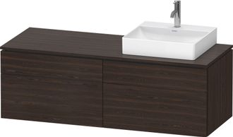 Duravit Duravit L-cube Meuble Sous-lavabo En Console Suspendu, Avec Plan