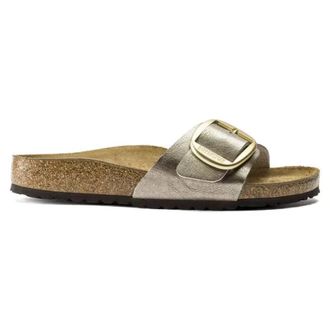 Birkenstock Sliders, female, Gray, Size: 11 US Madrid Big Buckle