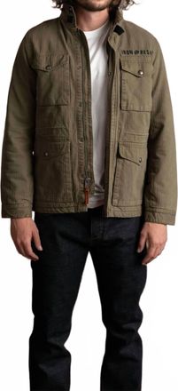 Iron And Resin Herringbone M65 Jacket In Army