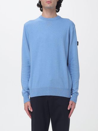 Peuterey Crewneck Jumper in a cotton and wool blend with an applied logo