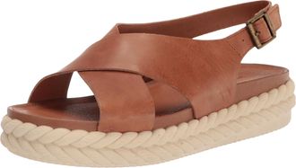 Lucky Brand Laythan Platform Wedge Sandal Latte LK-LAYTHAN-260 Womens