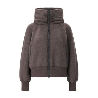 Canada Goose Zip-through vesten - Dames - Sweatshirts & Hoodies - Bruin - Maat: XS Wol