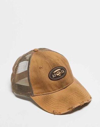 Aape By A Bathing Ape Aape by A Bathing Ape - Cappellino trucker beige scuro-Neutro