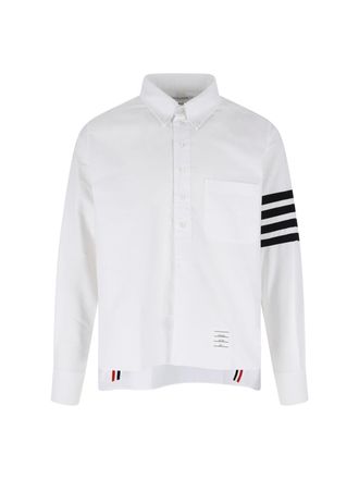 Thom Browne White 4-Bar Oxford Shirt
