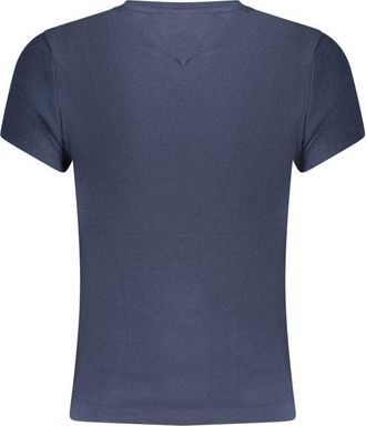 Tommy Hilfiger Logo-Embroidered Cotton T-Shirt - Blue
