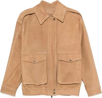 Santoro London Long-sleeve Leather Jacket
