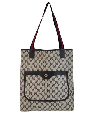 Gucci Vintage Gg Supreme Tote Shoulder Bag (Authentic Pre-Loved)