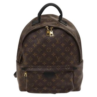 Louis Vuitton Palm Springs Monogram Canvas Brown Canvas Backpack Bag (Pre-Owned)
