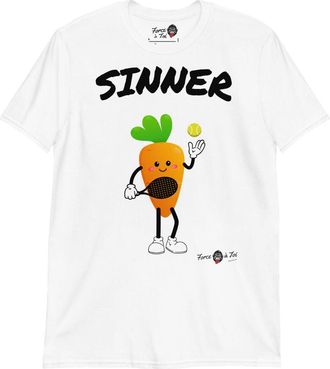 Generic Jannik Sinner T-Shirt | Tennis T-Shirt Jannik Sinner | Tennis Sinner T-Shirt, white, S