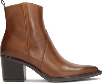 Kazar Bruine cowboy laarzen met verlengde neus - Dames - Cowboylaarzen - Bruin - 39 EU - Leer - Schoenen