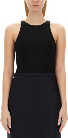 Max Mara Black Round Neck Top