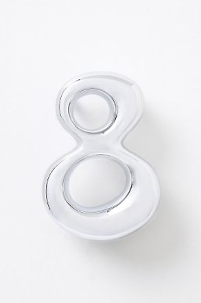 Anthropologie Bubble Polished Chrome House Numbers