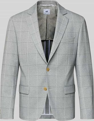 Atelier Torino Slim Fit 2-Knopf-Sakko mit Pattentaschen in Mittelgrau, Gr&ouml;&szlig;e 46