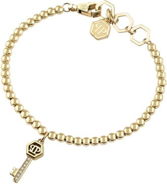 Philipp Plein Lady Valentine Armband - Dames - Accessoires - Geel - Maat: ONE Size Katoen